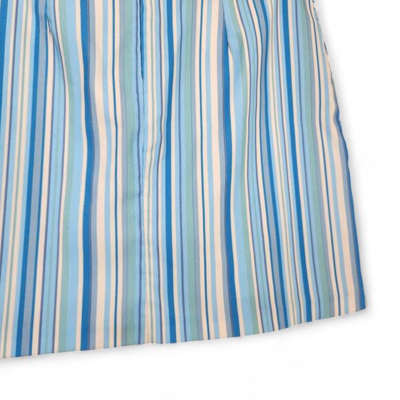 Vintage Y2K 90s 579 Blue Green Striped Mini Skirt Retro Indie Bratz Size 4 - Picture 6 of 8